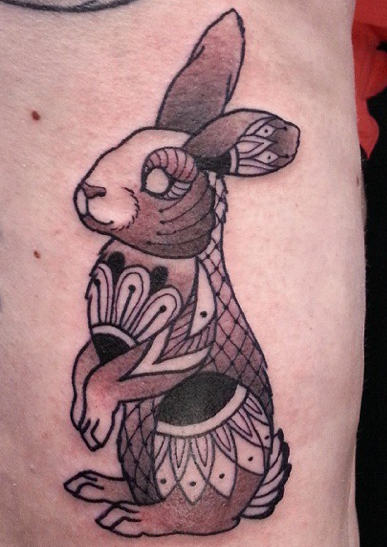 Tattoos - Mandala Rabbit - 100285